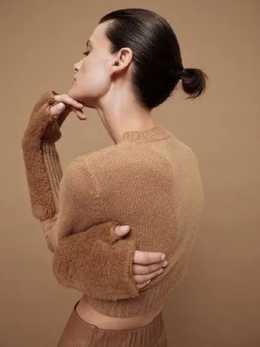 Max Mara Manny Fingerless Teddy Gloves